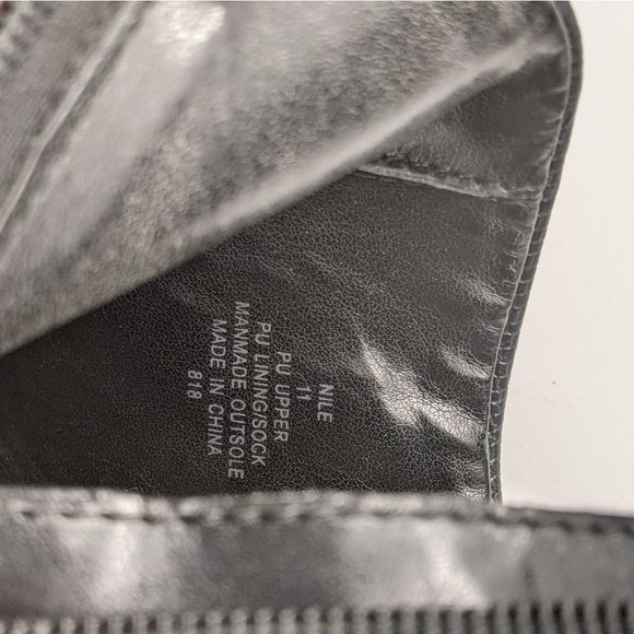 Steve Madden Crocodile Nile Black Peep Toe 5" Stilettos Sz 11 EUC - Picture 3 of 14